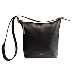 COACH Val Duffle Bag in Pebbled Black Leather K2398-0288